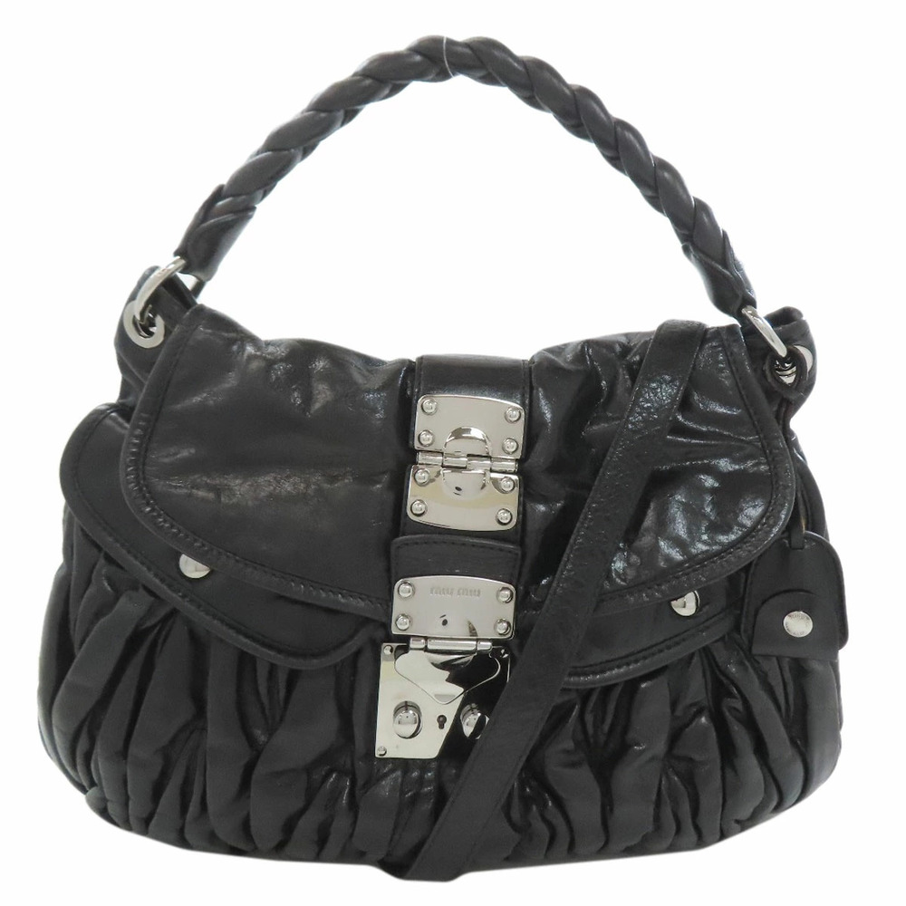 Miu MIu Matelasse Handbag Leather - Picture 11 of 11